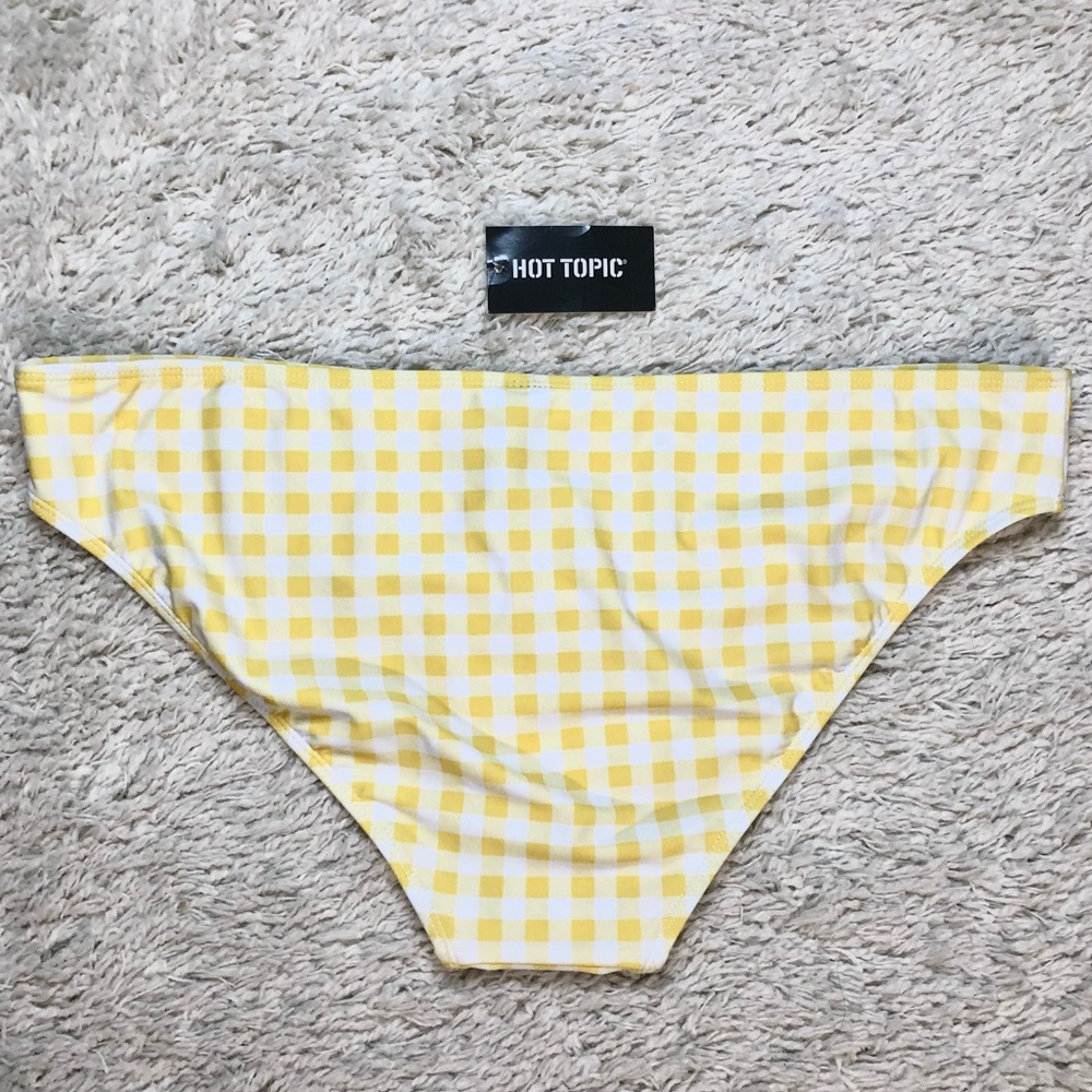 DISNEY Belle Yellow Gingham Swim Bottoms - Picture 3 of 7